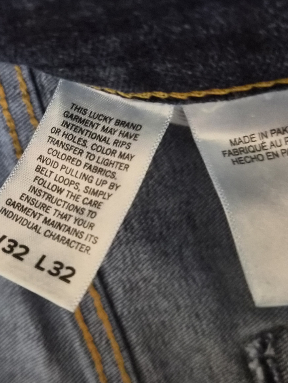 Lucky Brand 221 Original Straight Leg Jeans, Mns 32×32, Like New Cond.! - Picture 4 of 4